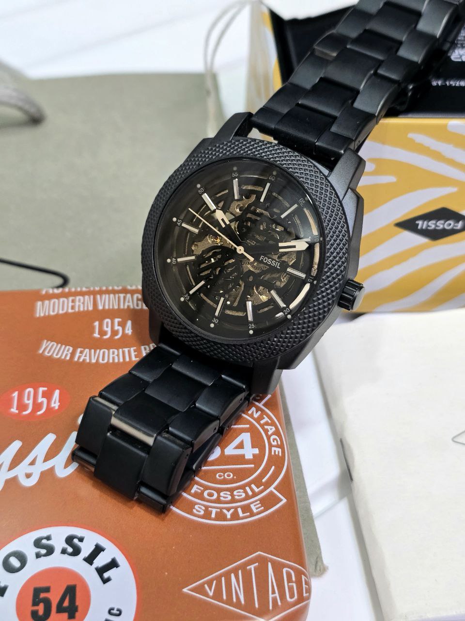 Fossil Men's Machine Automatic Black